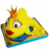 3D торт золотая рыбка