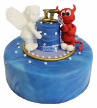 Торт ангел и дьявол