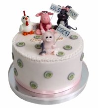 Детский торт с животными 