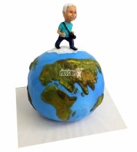 3D торт земной шар 