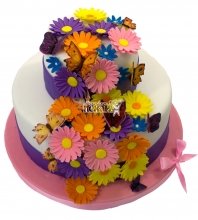 Торт с цветами