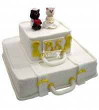 Свадебный торт с кошками