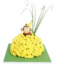 3D Детский торт с обезьянкой
