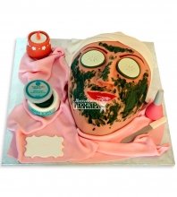 3D Женский торт маска