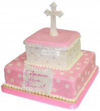 Детский торт на крещение девочки 