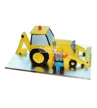 3D Торт строителю трактор