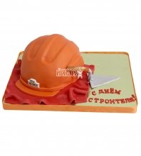 3D Торт каска строителю
