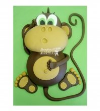 3D Торт обезьянка