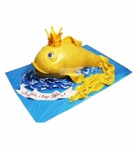 3D Торт Золотая Рыбка