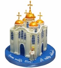 3D торт храм