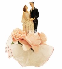 Фигурка из полистирола жених и невеста 16 см