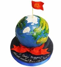 3D торт земной шар