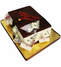 Торт книга с деньгами