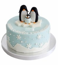 Торт пингвины