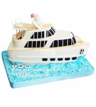 3D торт яхта