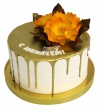Торт с цветком