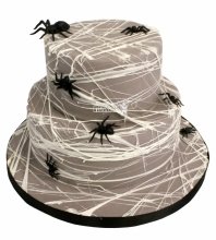 Торт с пауками