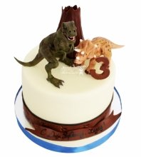 Торт мальчику с динозавром