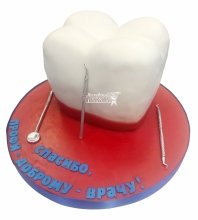 3D торт зуб
