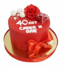 Торт на годовщину 40 лет