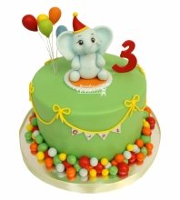 Детский торт со слоником 