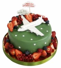 Торт для мужчин с самолетом 