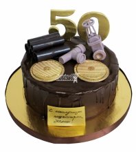 Торт экологу на 50 лет 