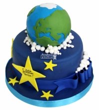 Торт земной шар 