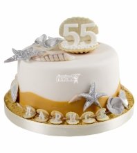 Торт на годовщину 55 лет 