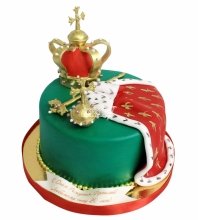 Торт мужчине с короной 