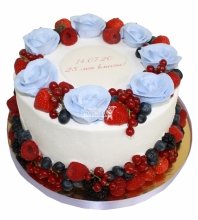 Торт на годовщину свадьбы 25 лет 