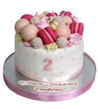 Торт для девочки на 2 года 