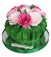 Торт для женщины с цветами 