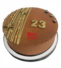 Торт велюровый на 23 февраля 1 кг.