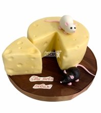Торт сыр и мышки