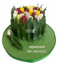 Торт маме с цветами