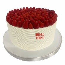 Торт с малиной