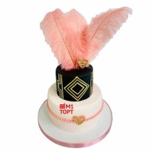 Торт с плюмажем