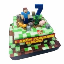 Торт Minecraft (Майнкрафт)