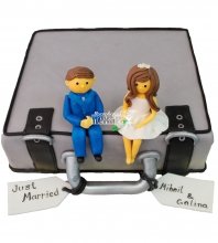 Свадебный торт чемодан