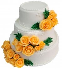 Свадебный торт классический