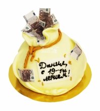 3D торт мешок с деньгами