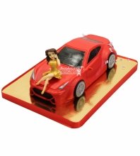 3D торт автомобиль
