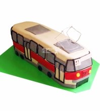3D торт трамвай