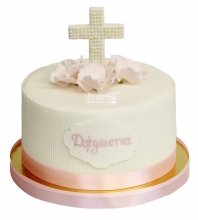 Торт на крещение девочки 
