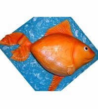 3D Торт золотая рыбка